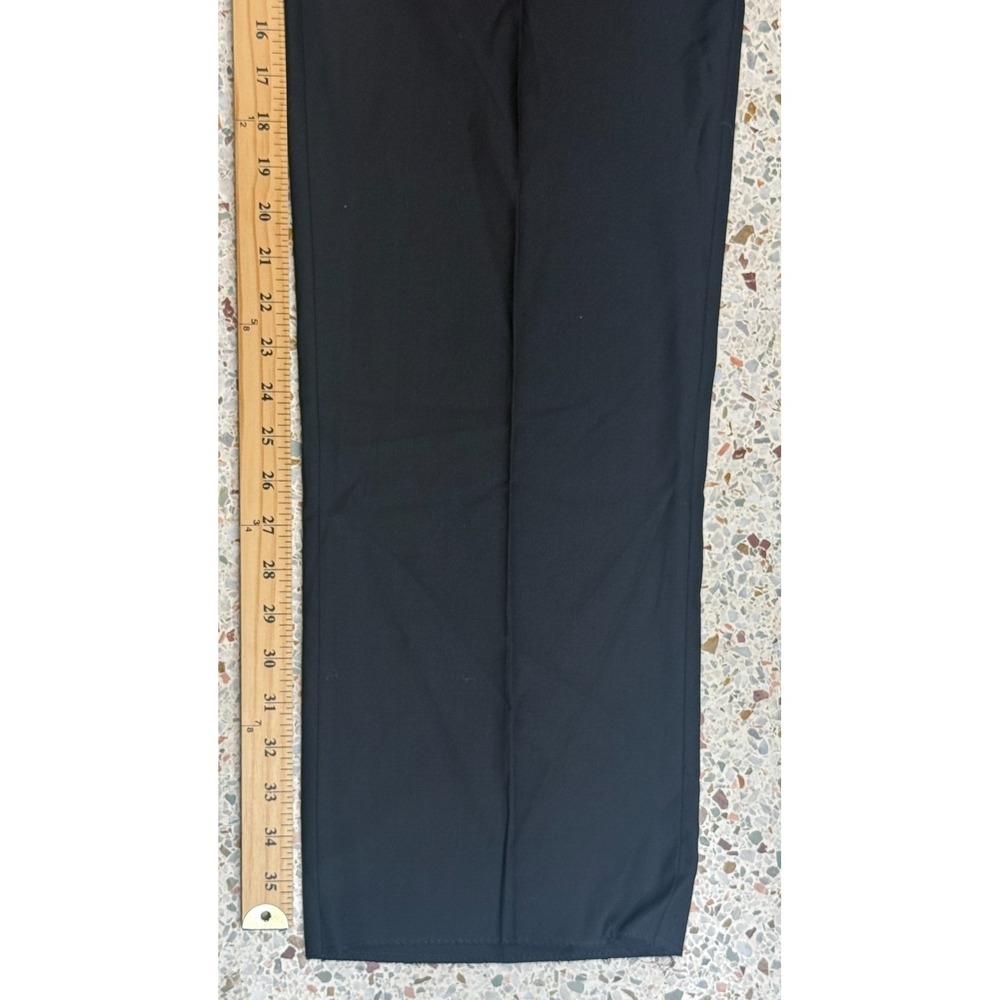 Zanella Jesse Men's 100% Wool Black Dress Pants Made In Italy Size 33 - Picture 6 of 11